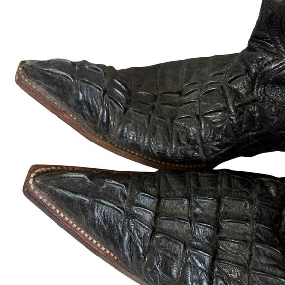 Botas Artillero Leather Cowboy Boots Men’s 27 / US 9 Alligator Print Western - Picture 4 of 12